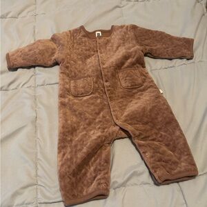 GAP Quilted Brown Kids Footie